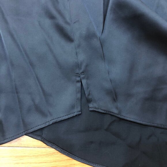 NEW Abercrombie & Fitch Long Sleeve Black Button Up Dress Blouse Size M - Picture 5 of 8